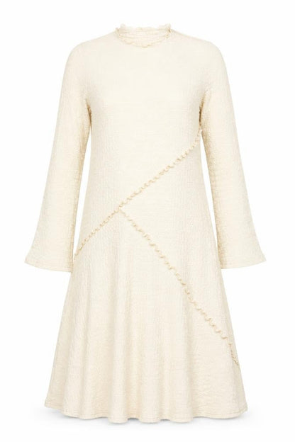 Marks and Spencer Women Beige A-Line Long Dress Size 14