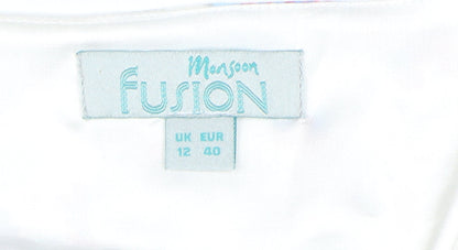 Monsoon Floral Slip Dress - Multicoloured Size 12