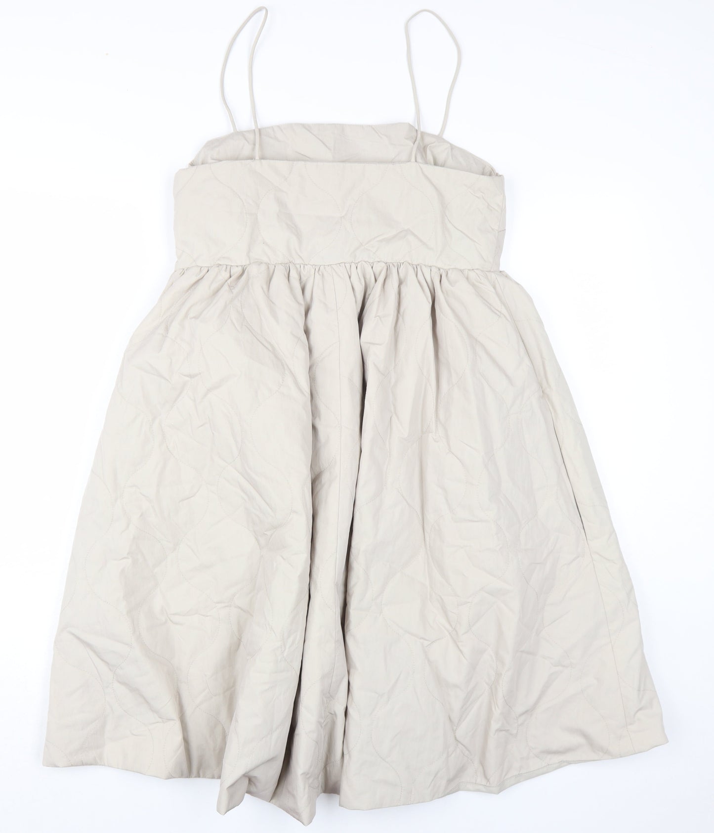 H&M Women Beige Sleeveless Dress Size 16