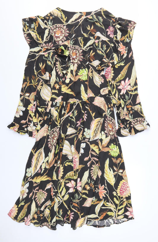 H&M Women's Multicoloured A-Line Dress Size S