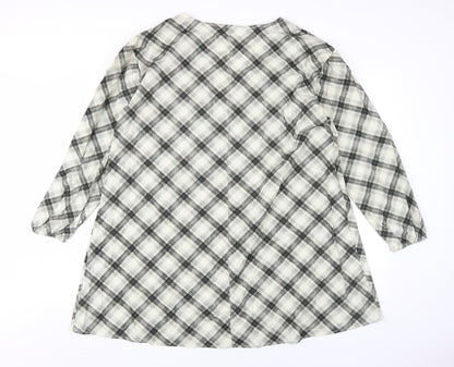 Stradivarius Women's Plaid Shift Dress Size 14