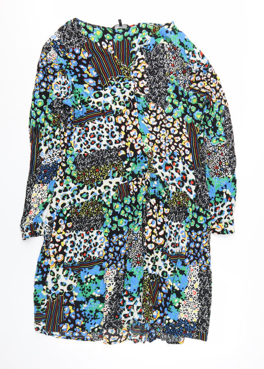 Next Women's Multicoloured Animal Print Dress Size 20
