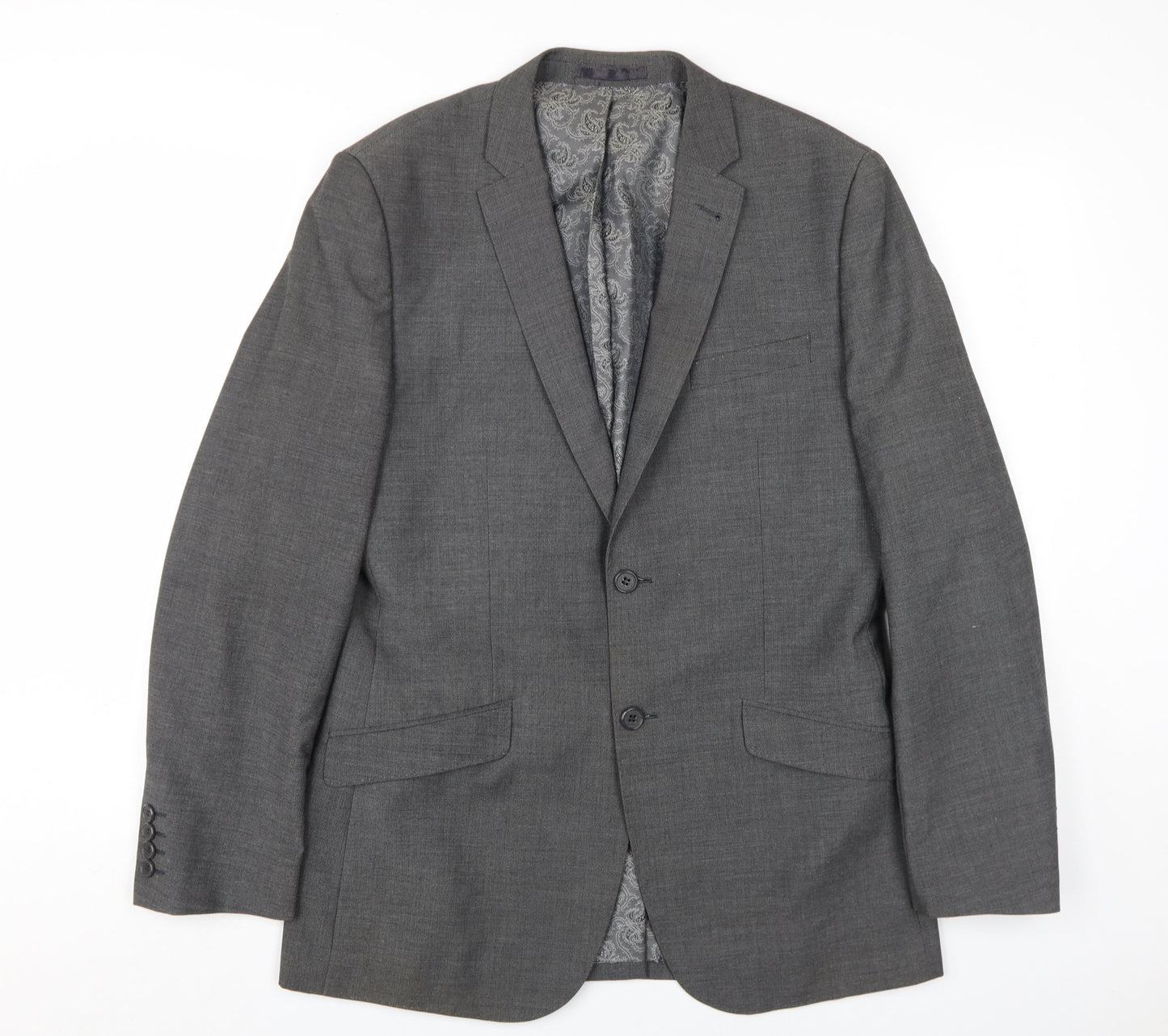 Mens UK Size 38 Butler & Webb Regular Grey Suit Jacket