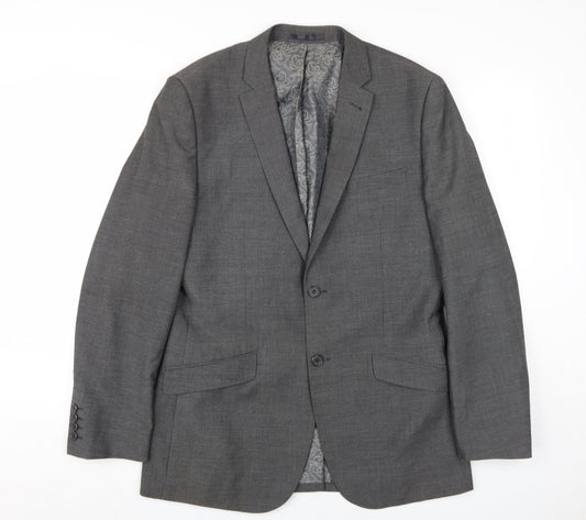 Mens UK Size 38 Butler & Webb Regular Grey Suit Jacket