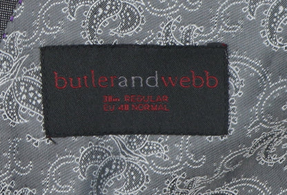 Mens UK Size 38 Butler & Webb Regular Grey Suit Jacket