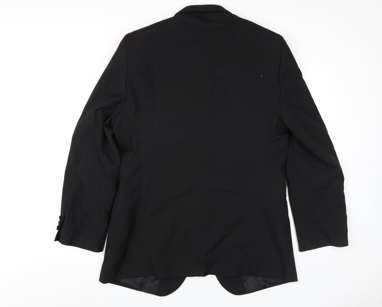 Mens UK Size 44 Marks and Spencer Regular Black Suit Tuxedo