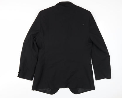 Mens UK Size 44 Marks and Spencer Regular Black Suit Tuxedo