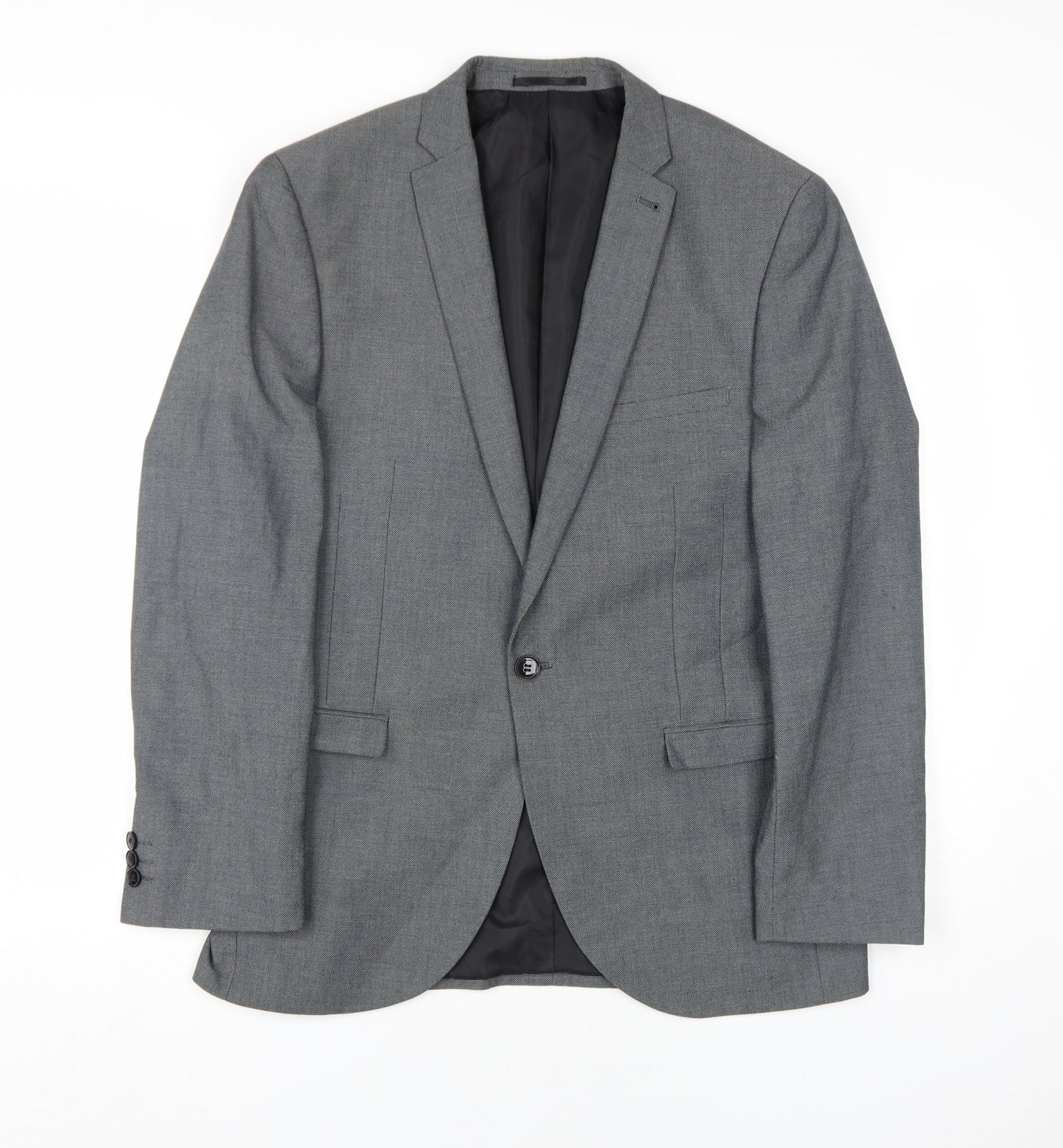 Mens UK Size 40 Ventura Regular Grey Suit Jacket