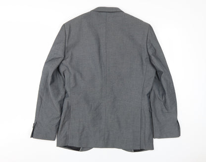 Mens UK Size 40 Ventura Regular Grey Suit Jacket