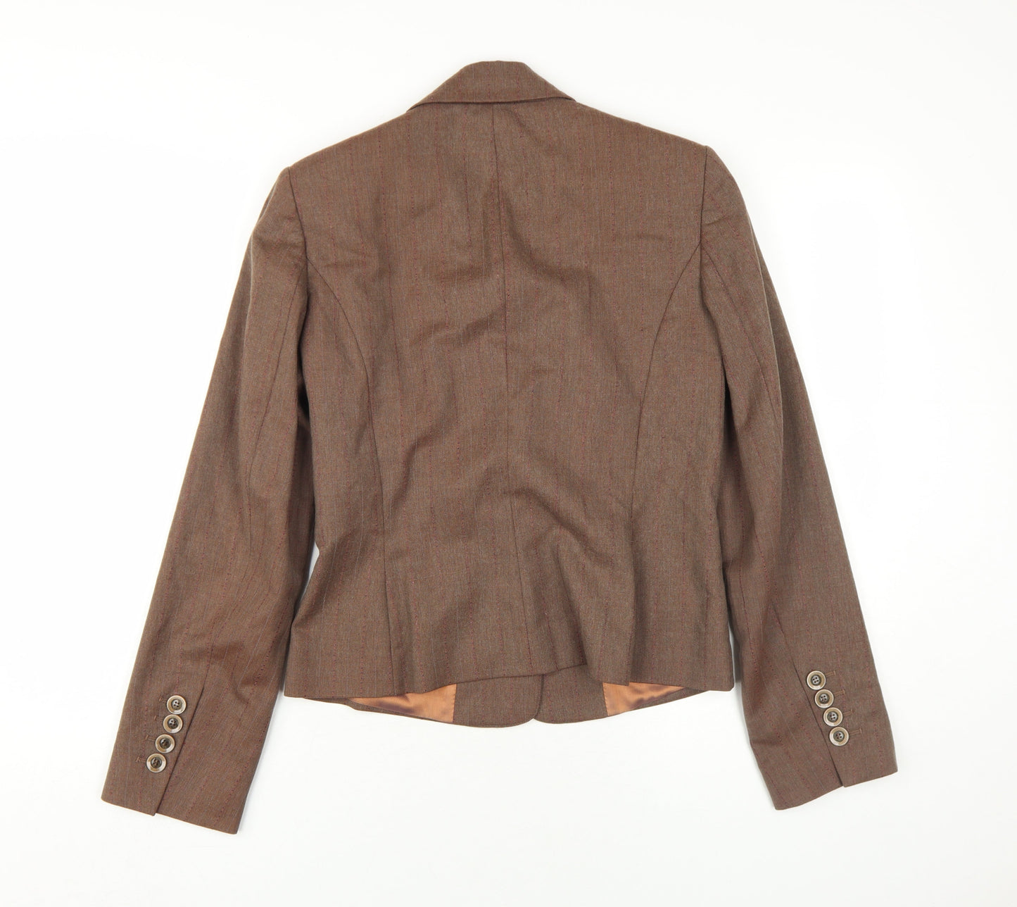 Principles Women's Brown Pinstripe Blazer Size 10