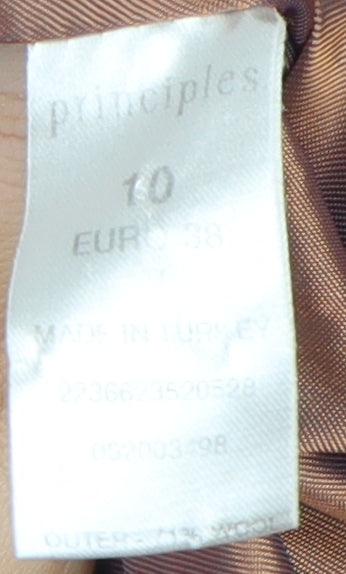 Principles Women's Brown Pinstripe Blazer Size 10