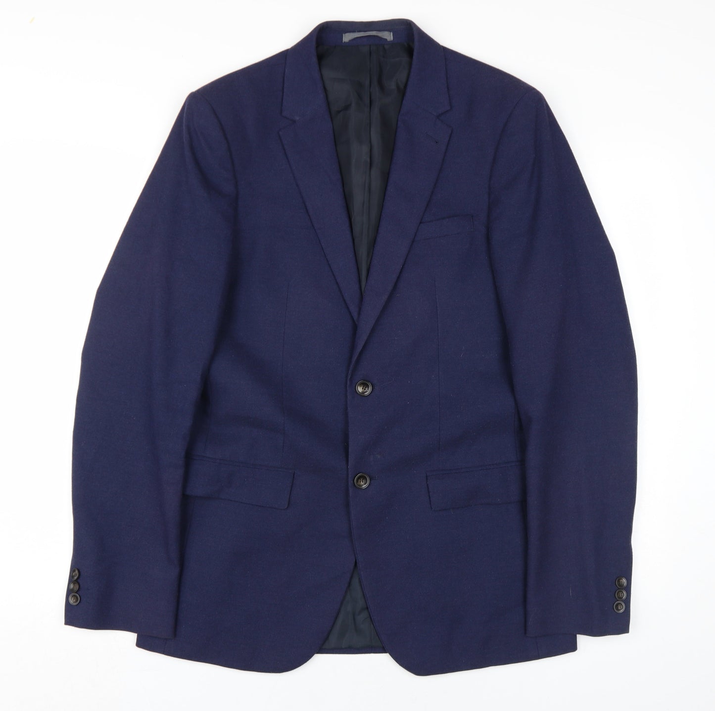 Mens UK Size 38 Marks and Spencer Regular Blue Suit Jacket