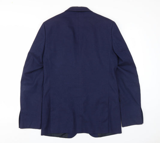 Mens UK Size 38 Marks and Spencer Regular Blue Suit Jacket