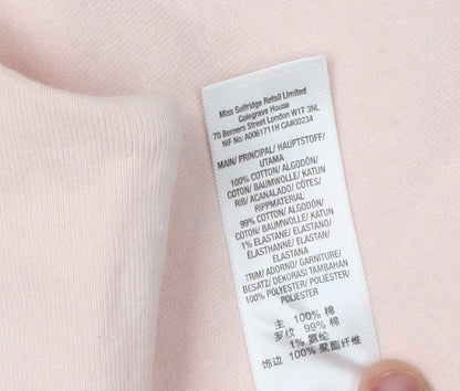 Miss Selfridge Girls Pink Floral Pullover Sweatshirt M