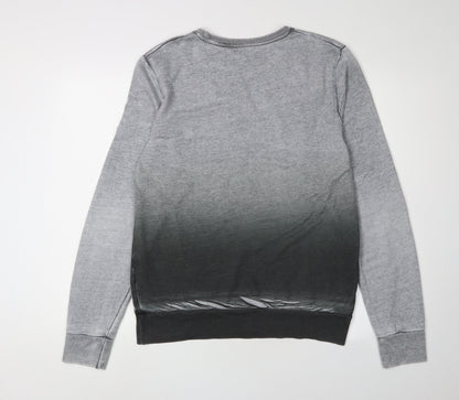 Mens UK Size M River Island Grey Pullover Sweatshirt