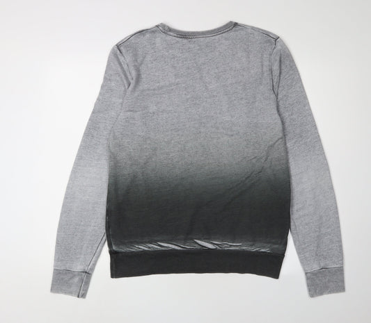 Mens UK Size M River Island Grey Pullover Sweatshirt