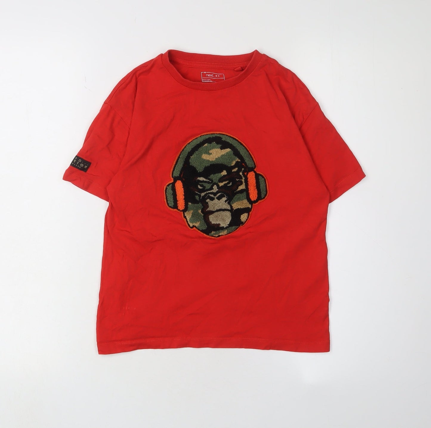 Next Boys Red Graphic Print T-Shirt - Size 8 Years