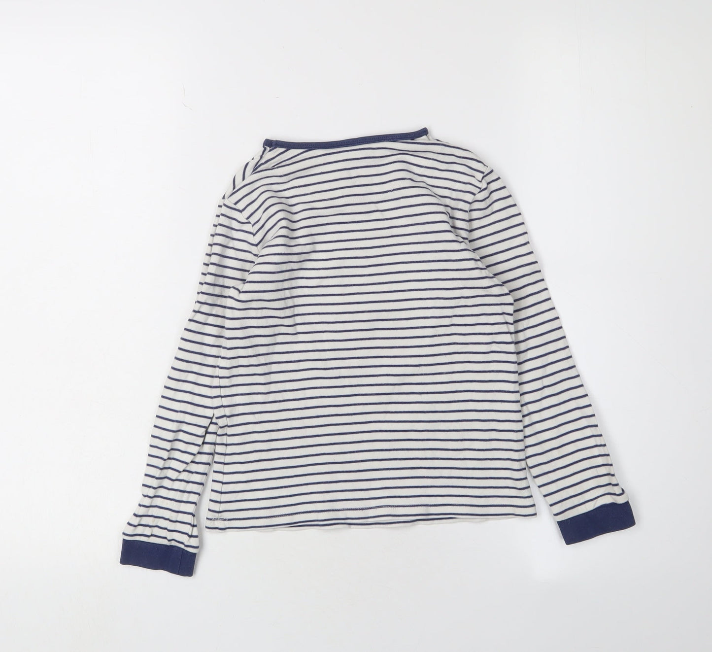 John Lewis Girls' Striped Fairy T-Shirt, 7 Years, White