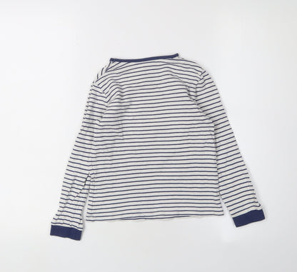 John Lewis Girls' Striped Fairy T-Shirt, 7 Years, White