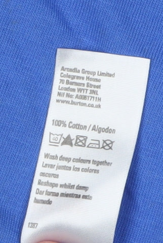 Mens UK Size XL Burton Blue  T-Shirt