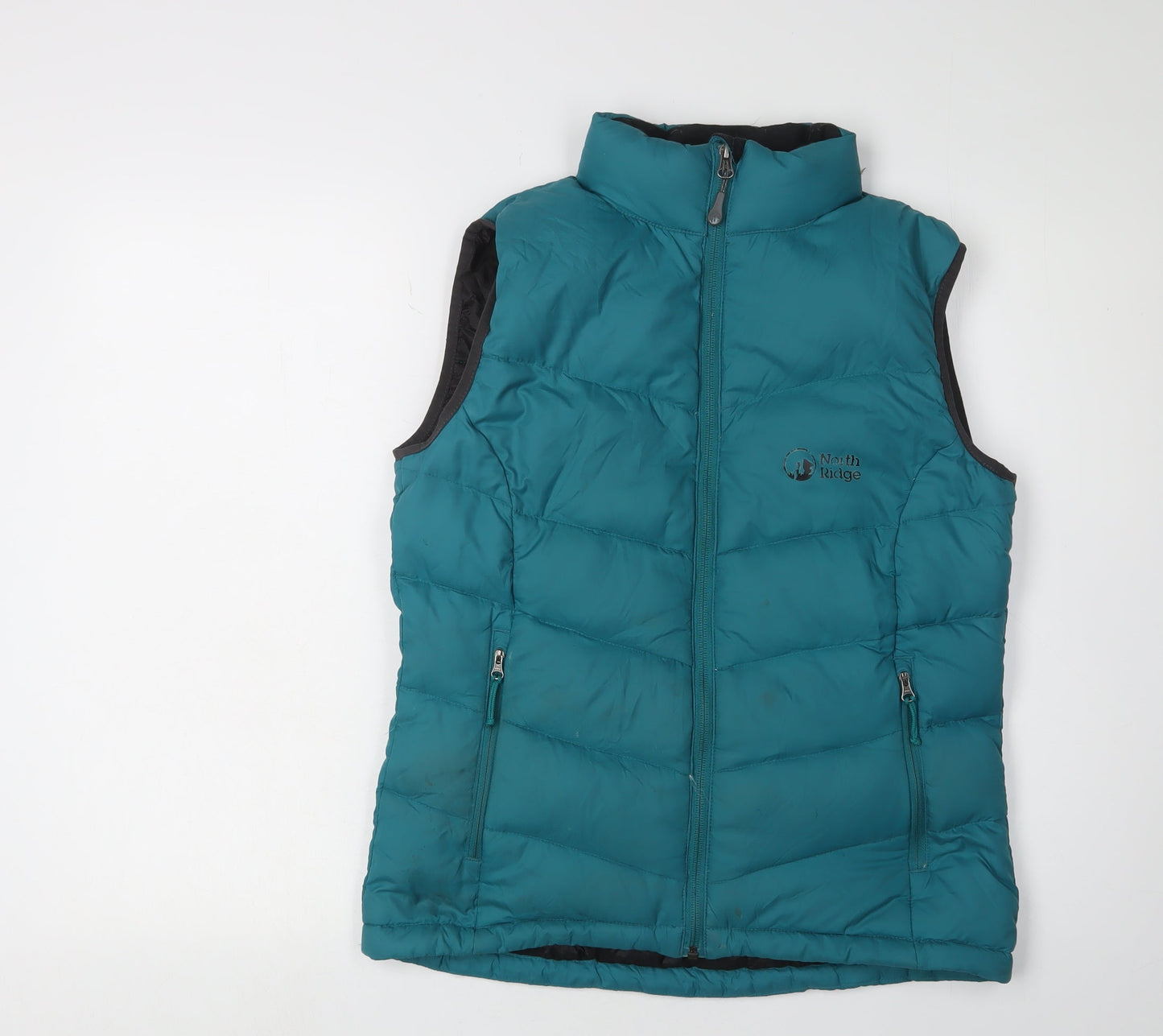 Womens UK Size 10 North Ridge Green Puffer Jacket