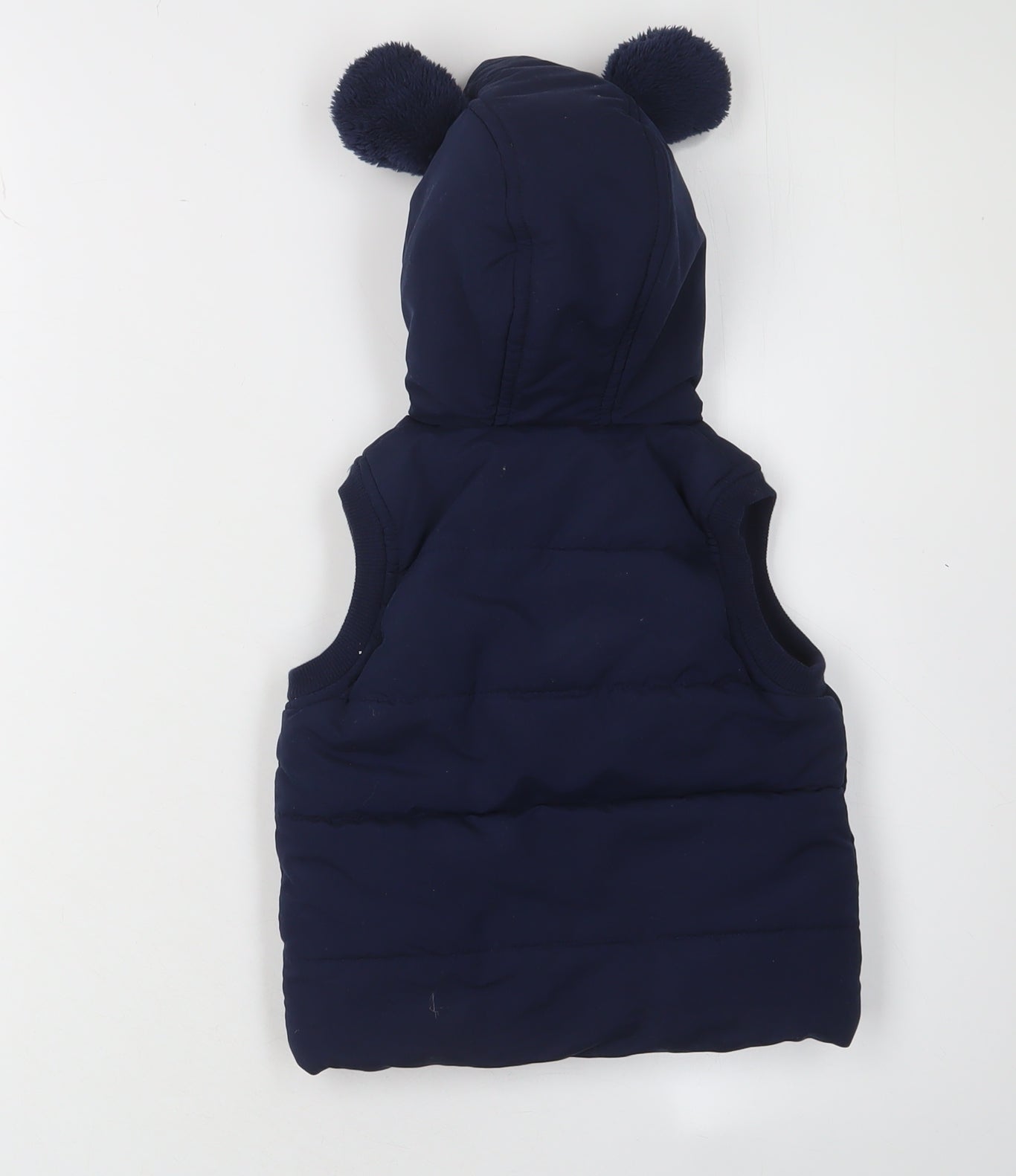 Disney Unisex Puffer Jacket - Blue, 9-12M, Hooded Zipped