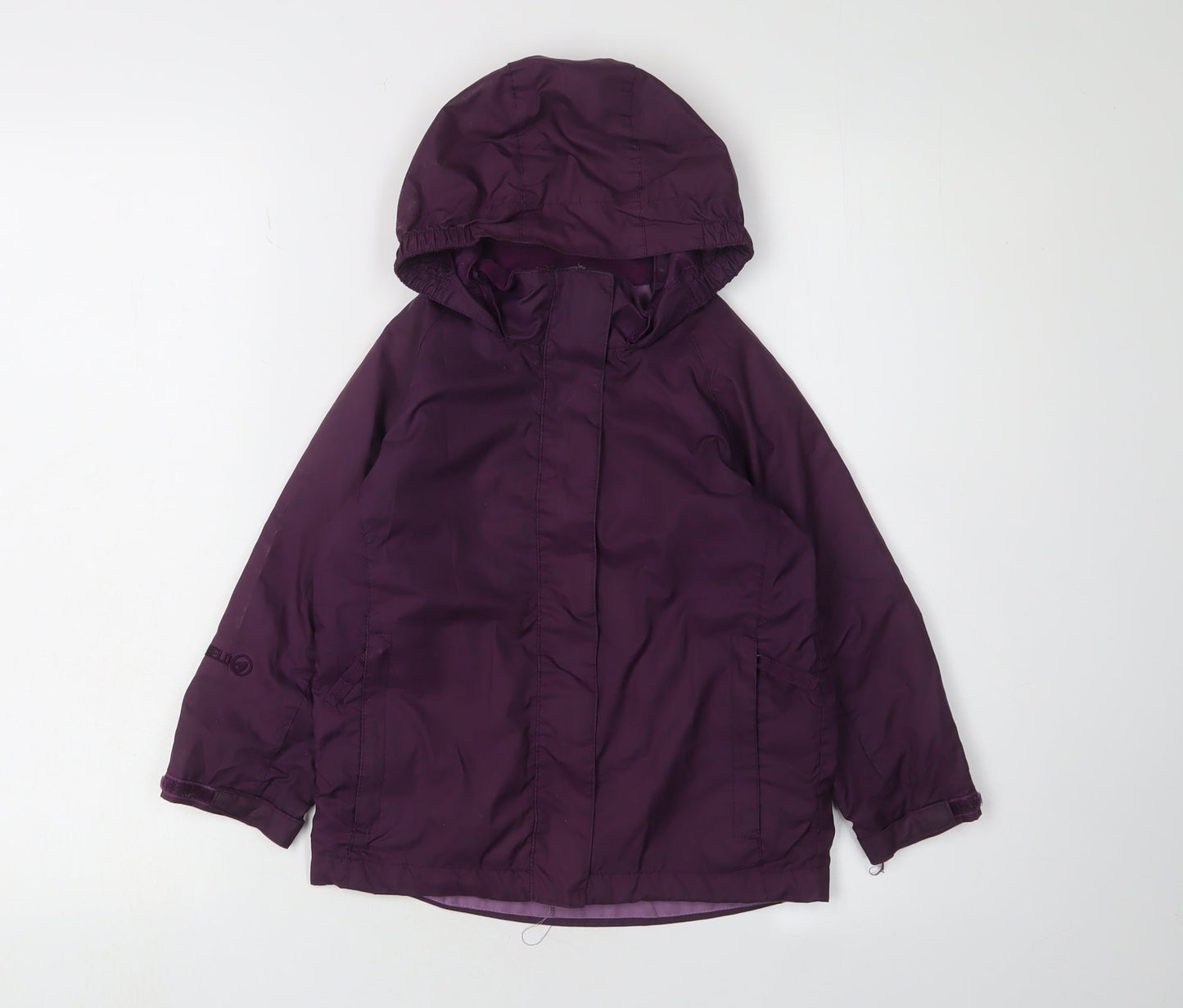 Peter Storm Girls Purple Rain Coat 3-4 Years Hooded