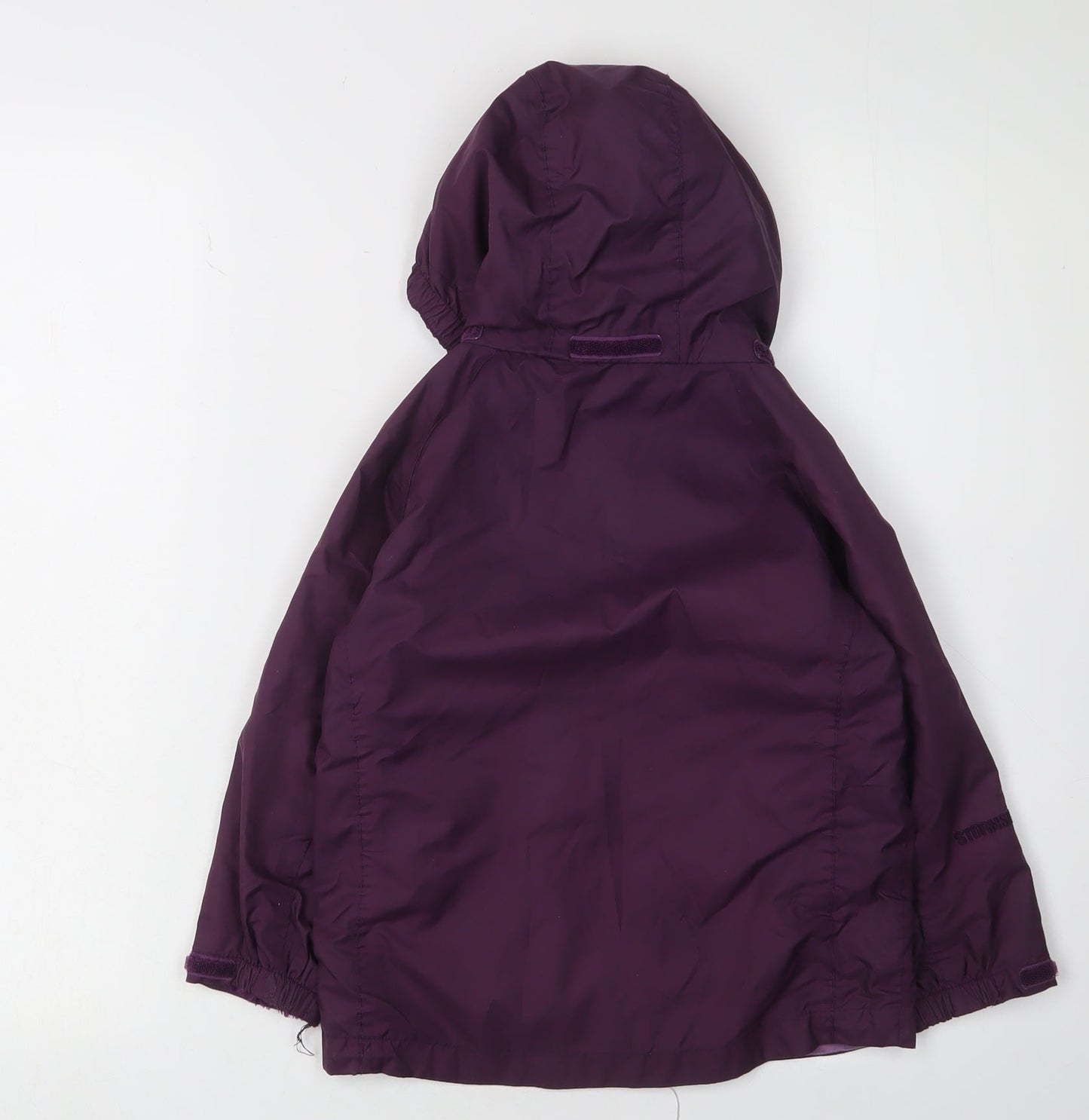 Peter Storm Girls Purple Rain Coat 3-4 Years Hooded