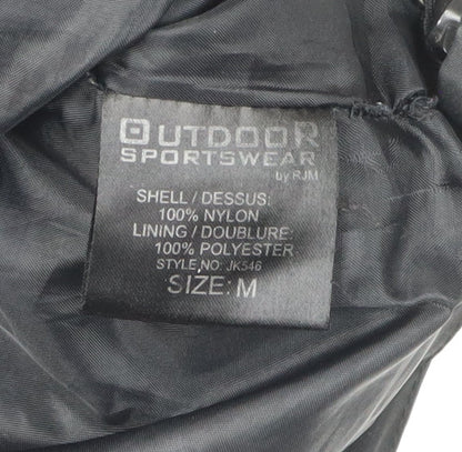 Mens UK Size M Outdoor Sportswear Black Basic Jacket