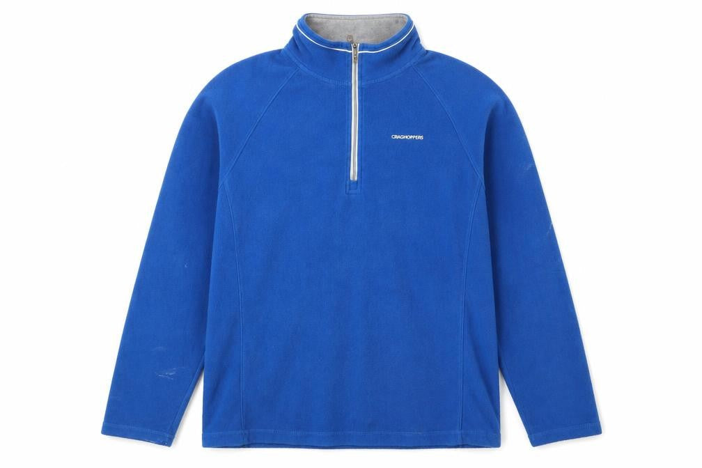 Mens UK Size L Craghoppers Blue 1/2 Zip Sweatshirt