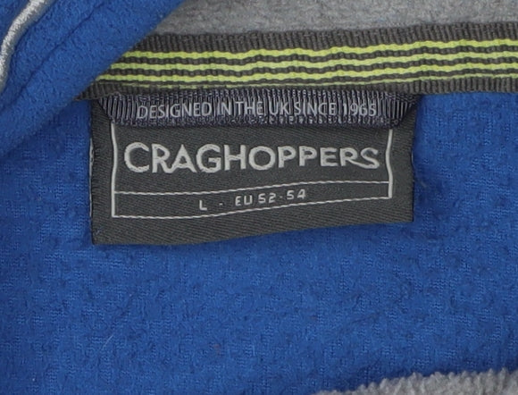 Mens UK Size L Craghoppers Blue 1/2 Zip Sweatshirt