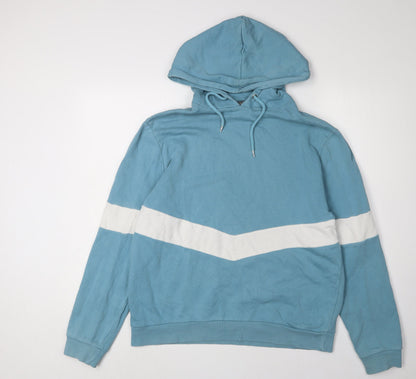 Mens UK Size L ASOS Blue Pullover Hoodie