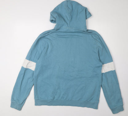 Mens UK Size L ASOS Blue Pullover Hoodie