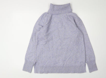 GAP Women's Purple Roll Neck Pullover Jumper S