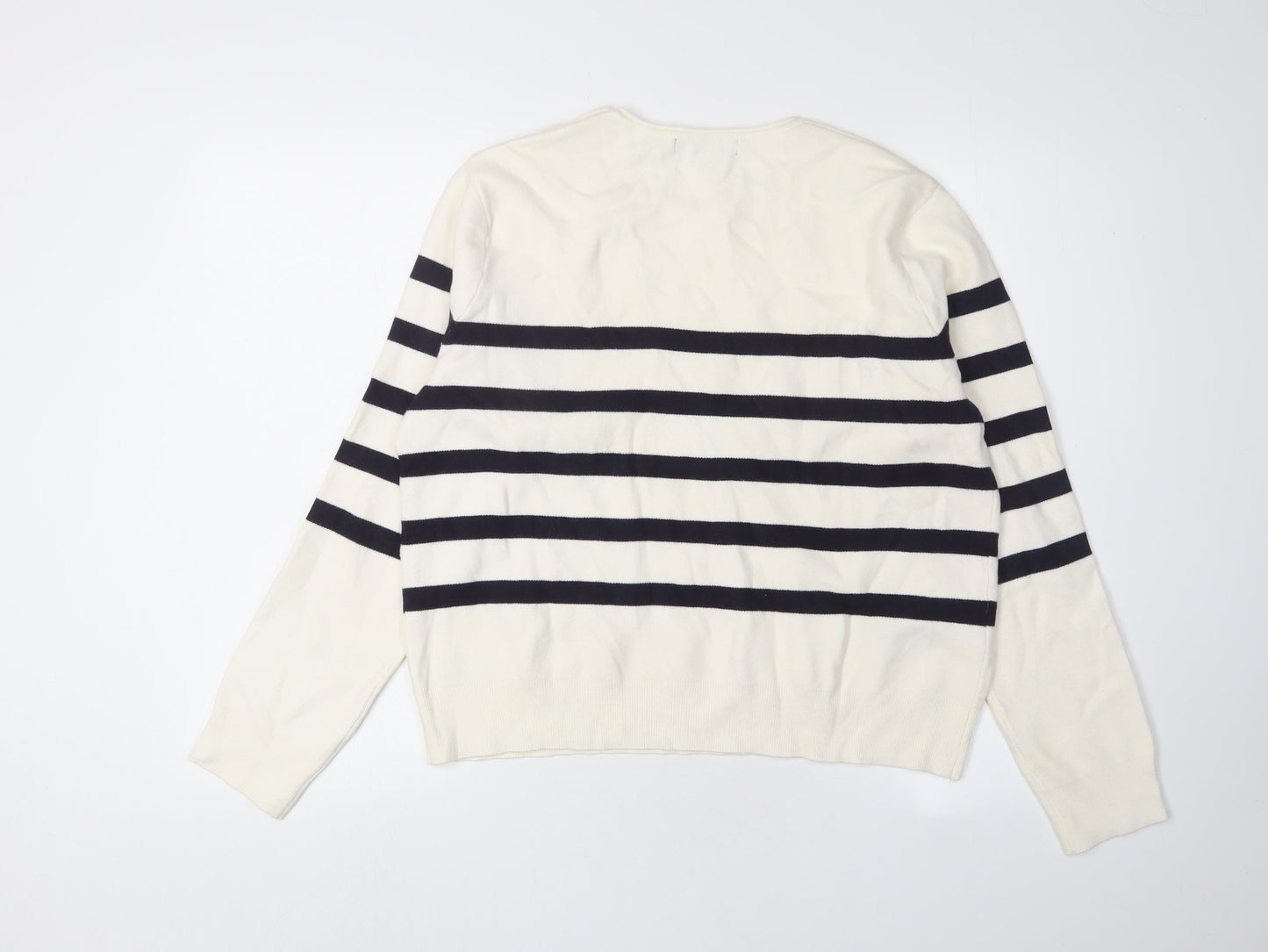 Womens UK Size M MNG Ivory Pullover Jumper