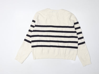 Womens UK Size M MNG Ivory Pullover Jumper