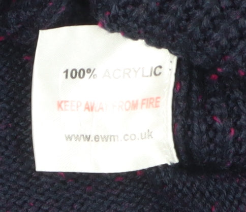 Womens UK Size M Isle Black Cardigan Jumper