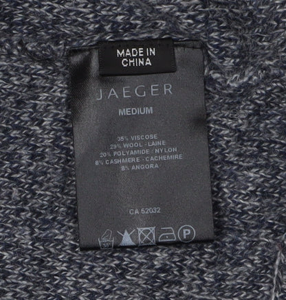 Jaeger Grey Cardigan for Women, Size M, Casual Knit