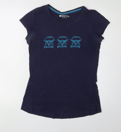 Mountain Warehouse Women's Blue Relaxed Fit T-Shirt