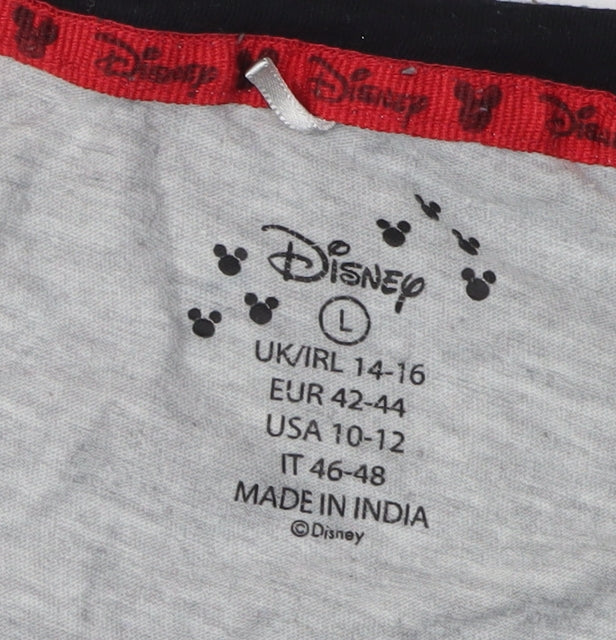 Unisex Adults UK Size L Disney Grey Basic T-Shirt