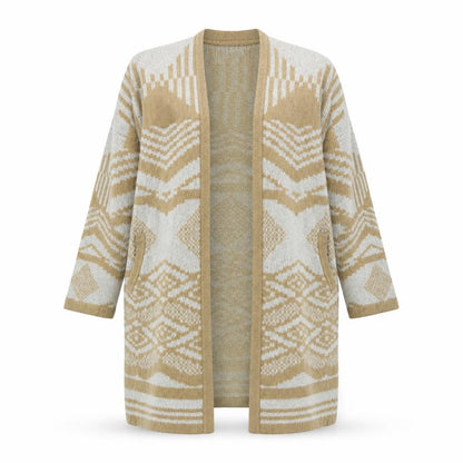 Womens UK Size M Oasis Beige Cardigan Jumper