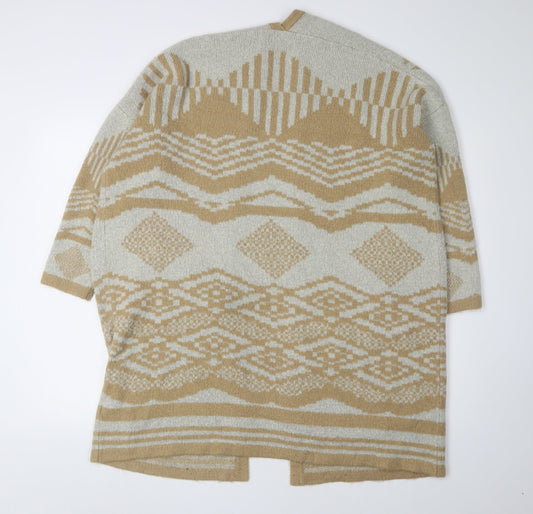 Womens UK Size M Oasis Beige Cardigan Jumper