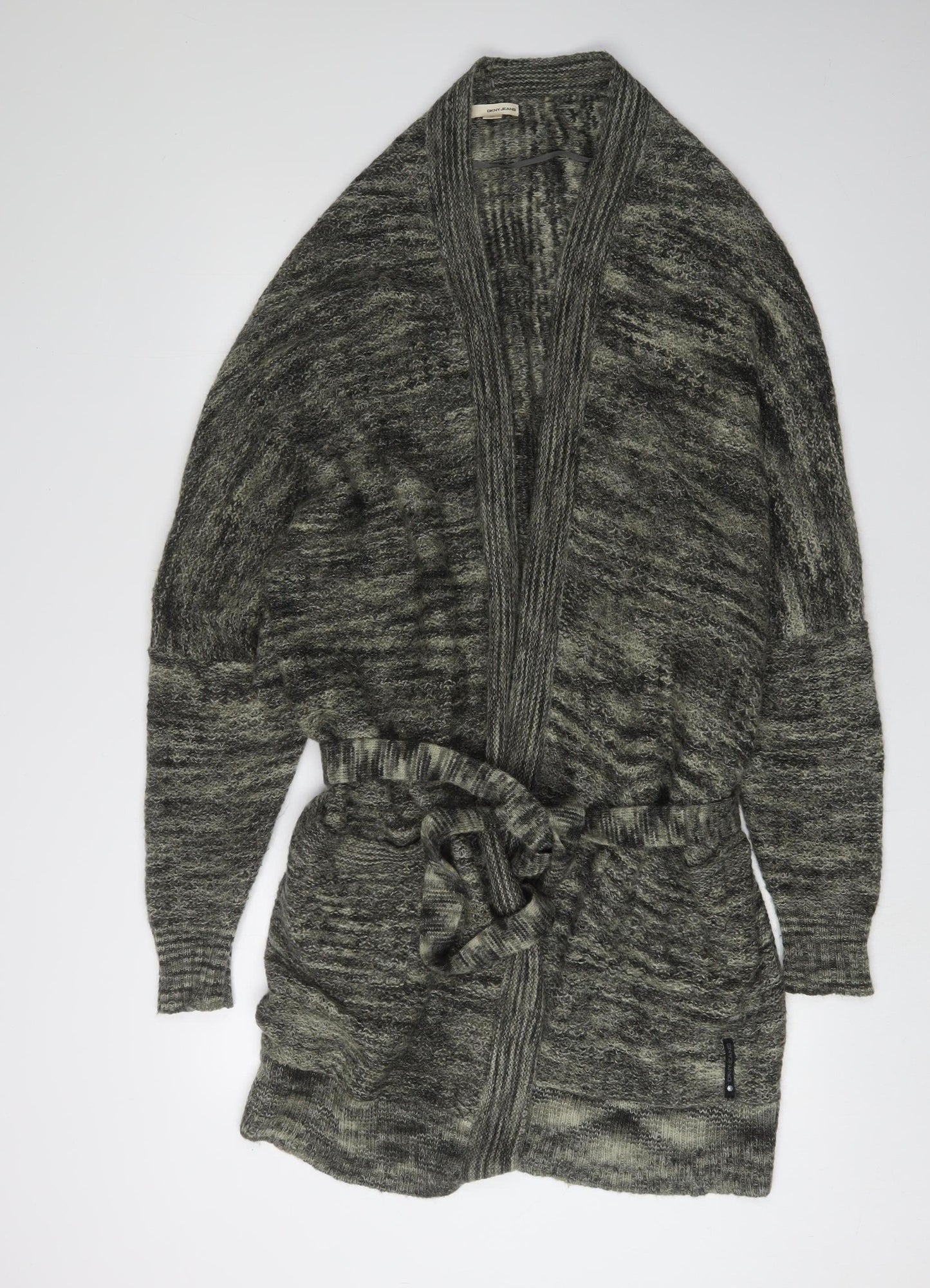 Womens UK Size M/L DKNY JEANS Grey Cardigan Jumper