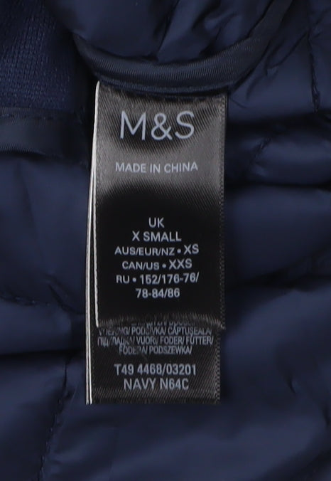 M&S Women's Blue XS Puffer Jacket