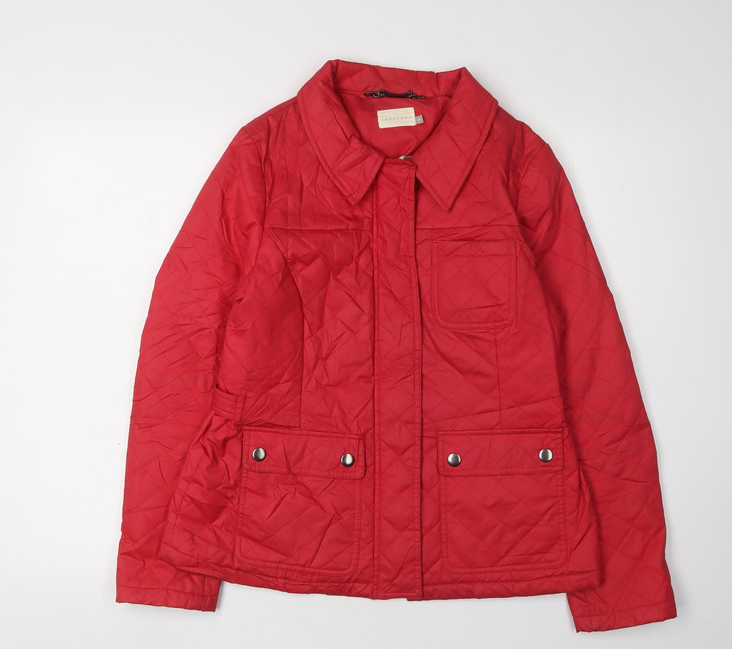 Lakeland Women's Red Quilted Jacket Size 10
