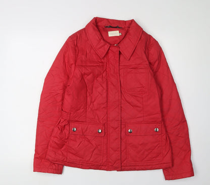 Lakeland Women's Red Quilted Jacket Size 10
