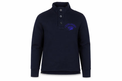 Leeds Rhinos Men's Black Henley Sweatshirt Size S