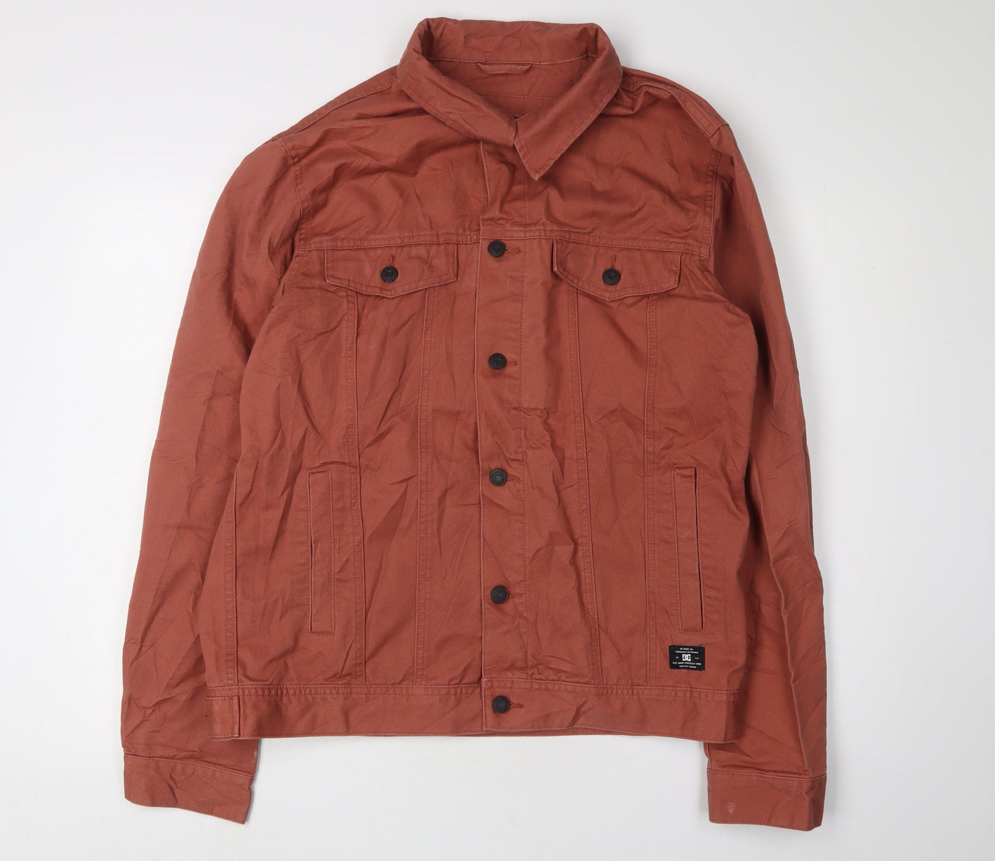 Mens UK Size L DC Brown Varsity Jacket