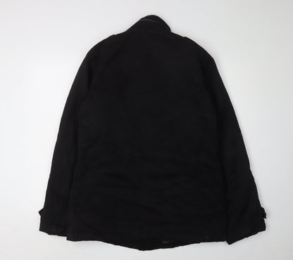 Mens UK Size M Vintage Black Basic Jacket