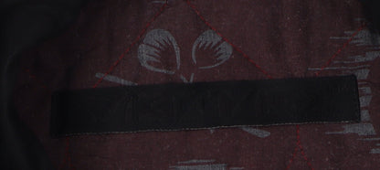 Mens UK Size M Vintage Black Basic Jacket